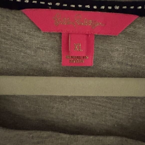 Lilly Pulitzer crewneck sweatshirt with crystal embellished palm trees NWOT XL - Picture 5 of 9